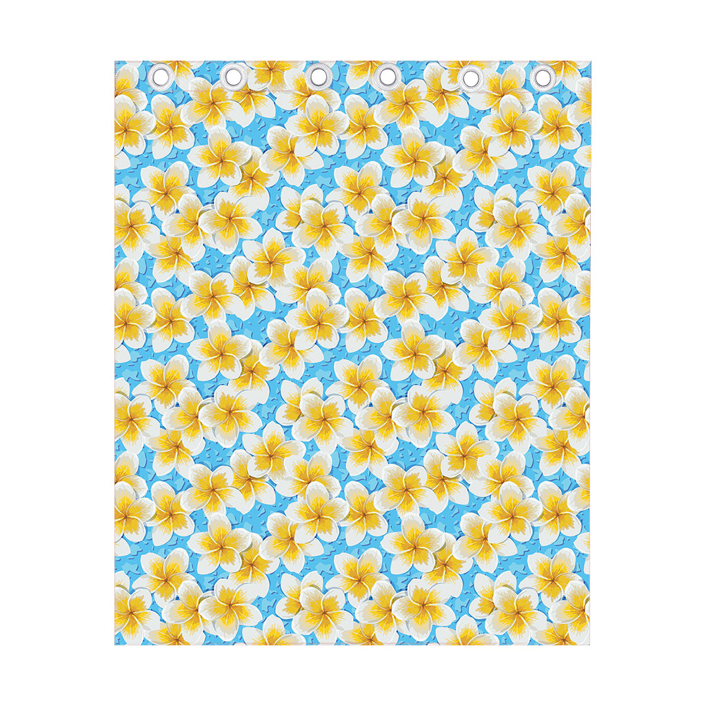 Frangipani On The Water Pattern Print Curtain
