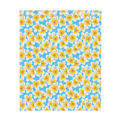 Frangipani On The Water Pattern Print Curtain
