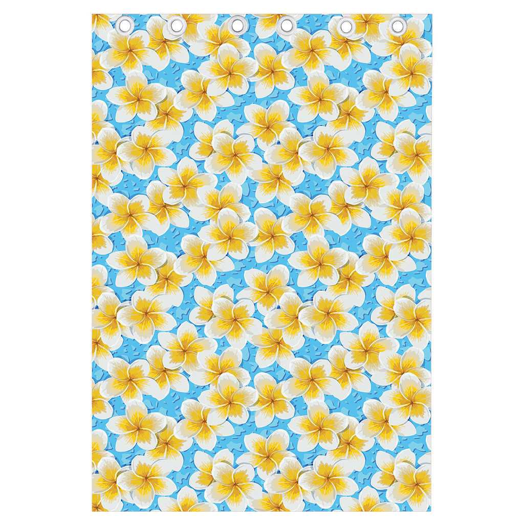 Frangipani On The Water Pattern Print Curtain