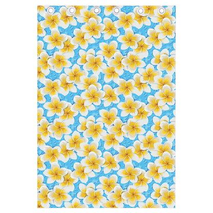 Frangipani On The Water Pattern Print Curtain
