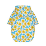 Frangipani On The Water Pattern Print Dog Zip Up Hoodie