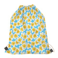 Frangipani On The Water Pattern Print Drawstring Bag