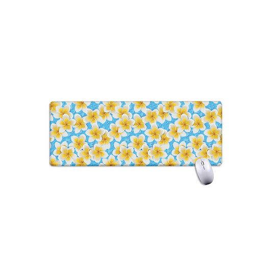 Frangipani On The Water Pattern Print Extended Mouse Pad