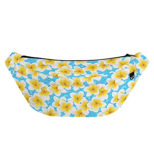 Frangipani On The Water Pattern Print Fanny Pack