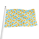 Frangipani On The Water Pattern Print Flag