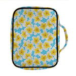 Frangipani On The Water Pattern Print Front Pocket Bible Bag