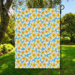 Frangipani On The Water Pattern Print Garden Flag