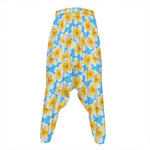 Frangipani On The Water Pattern Print Hammer Pants