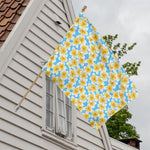 Frangipani On The Water Pattern Print House Flag