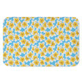 Frangipani On The Water Pattern Print Indoor Door Mat