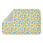 Frangipani On The Water Pattern Print Indoor Door Mat