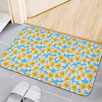 Frangipani On The Water Pattern Print Indoor Door Mat