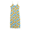 Frangipani On The Water Pattern Print Jersey Midi Cami Dress