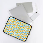 Frangipani On The Water Pattern Print Laptop Sleeve