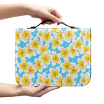 Frangipani On The Water Pattern Print Leather Bible Cover