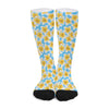 Frangipani On The Water Pattern Print Long Socks