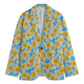 Frangipani On The Water Pattern Print Men's Blazer