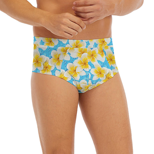 Frangipani On The Water Pattern Print Men's Briefs