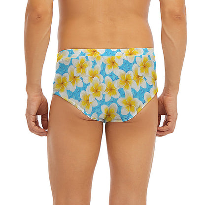 Frangipani On The Water Pattern Print Men's Briefs