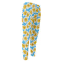 Frangipani On The Water Pattern Print Men's Compression Pants