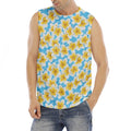 Frangipani On The Water Pattern Print Men's Fitness Tank Top
