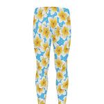 Frangipani On The Water Pattern Print Men's leggings