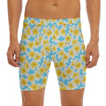 Frangipani On The Water Pattern Print Men's Long Boxer Briefs