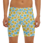 Frangipani On The Water Pattern Print Men's Long Boxer Briefs