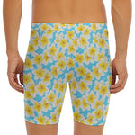Frangipani On The Water Pattern Print Men's Long Boxer Briefs