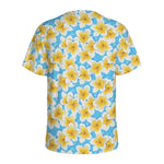 Frangipani On The Water Pattern Print Men's Sports T-Shirt