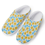 Frangipani On The Water Pattern Print Mesh Casual Shoes