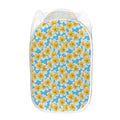 Frangipani On The Water Pattern Print Mesh Laundry Hamper