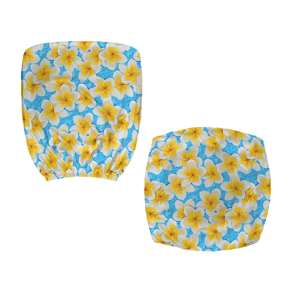 Frangipani On The Water Pattern Print Office Chair Cover