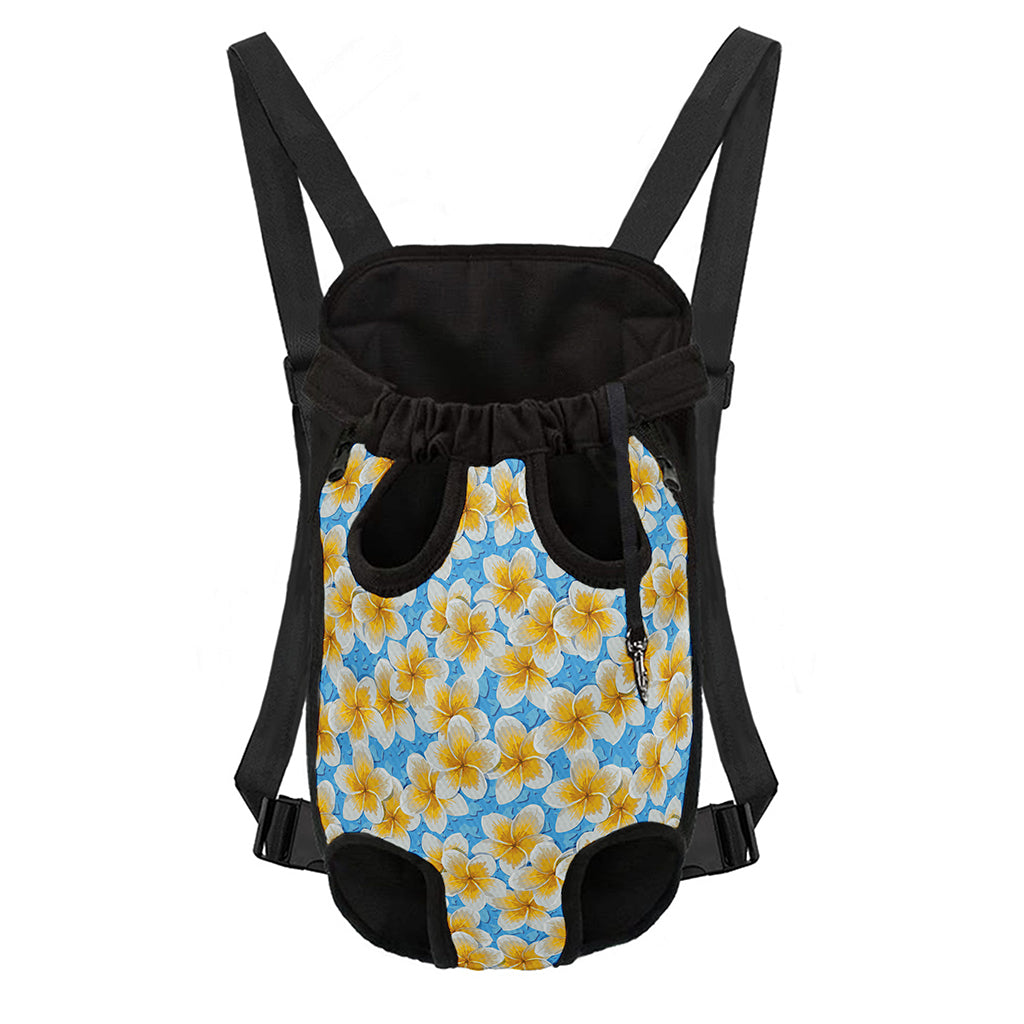 Frangipani On The Water Pattern Print Pet Carrier Backpack