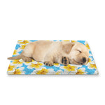 Frangipani On The Water Pattern Print Pet Cooling Mat Cover
