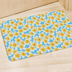 Frangipani On The Water Pattern Print Polyester Doormat