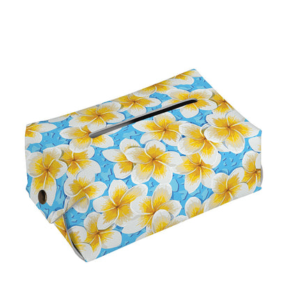 Frangipani On The Water Pattern Print Rectangle Tissue Box Cover