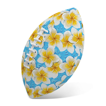 Frangipani On The Water Pattern Print Rugby Ball