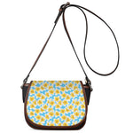 Frangipani On The Water Pattern Print Saddle Bag