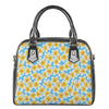 Frangipani On The Water Pattern Print Shoulder Handbag