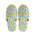 Frangipani On The Water Pattern Print Slippers