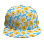 Frangipani On The Water Pattern Print Snapback Cap