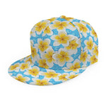 Frangipani On The Water Pattern Print Snapback Cap
