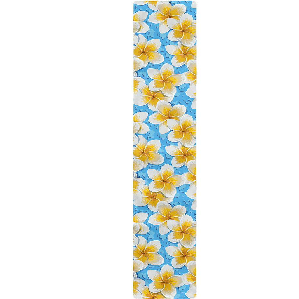 Frangipani On The Water Pattern Print Table Runner