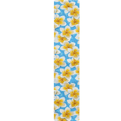 Frangipani On The Water Pattern Print Table Runner