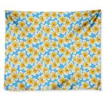 Frangipani On The Water Pattern Print Tapestry