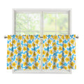 Frangipani On The Water Pattern Print Tier Curtains