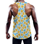 Frangipani On The Water Pattern Print Training Tank Top