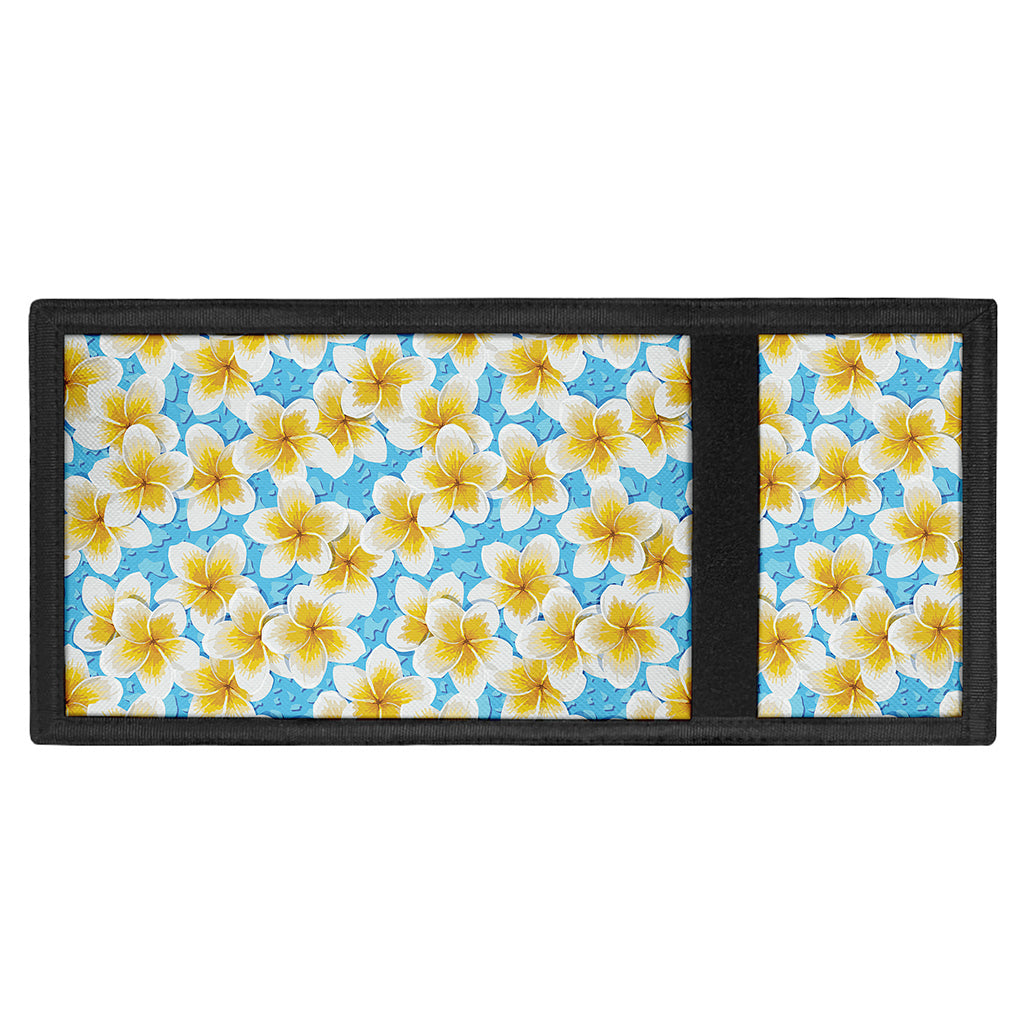Frangipani On The Water Pattern Print Trifold Wallet