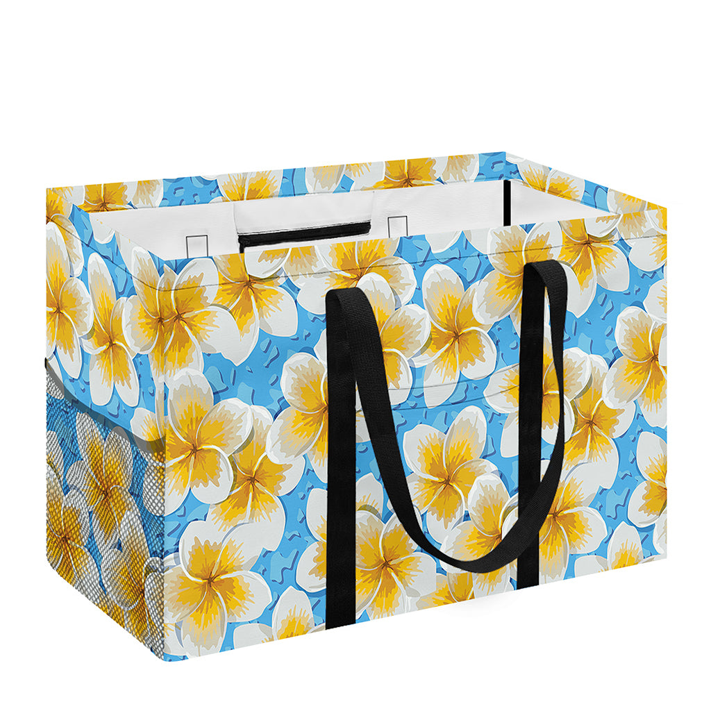 Frangipani On The Water Pattern Print Utility Tote Bag